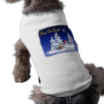Winter Snow Man Peace on Earth Doggie Tee Shirt