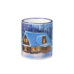 Winter Snow Scene December Happy Holidays Mug
