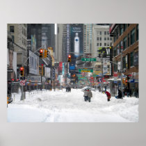 Winter Snow Storm New York City 12/26/10 Print
