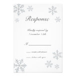 Winter Snowflake RSVP Custom Invites