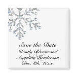 Winter Snowflake Save the Date Magnet