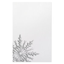 Winter Snowflake Stationery
