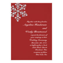 Winter Snowflake Wedding Invitation