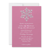 Winter Snowflake Wedding Invitation 2