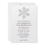 Winter Snowflake Wedding Invitation 2