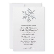 Winter Snowflake Wedding Invitation 2