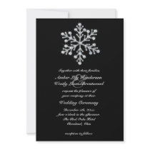 Winter Snowflake Wedding Invitation 2