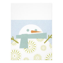 Winter Snowman Invitation