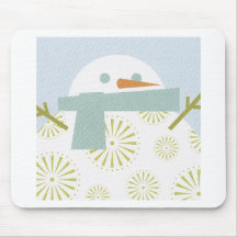Winter Snowman Mouse Pads