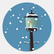 Winter Snowstorm Holiday Designs Seals Sticker