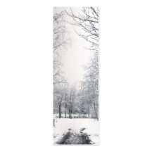 Winter starts here gift tag business card
