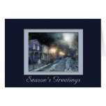 Winter Street Scene Holiday Greeting Cards