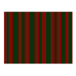 winter stripes postcard