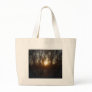 Winter Sunrise Between Trees Canvas Bag
