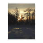Winter Sunrise Shadows Post Cards