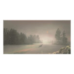 Winter Sunset Custom Photo Card