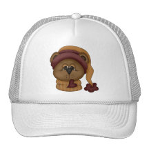 Winter Teddy Bear Trucker Hat