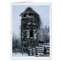 Winter Tower Greeting Card
