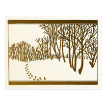Winter Trees Postcard