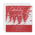 Winter Trees Snow Scene Holiday Party Invitation