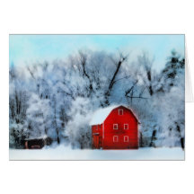Winter twilight ,Holiday  Cards