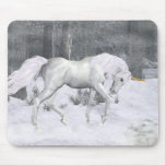 Winter Unicorn .. fantasy art Mouse Pads