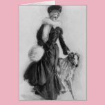 Winter walk with Her Dog cards