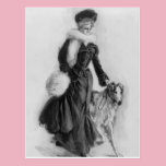 Winter walk with Her Dog postcards
