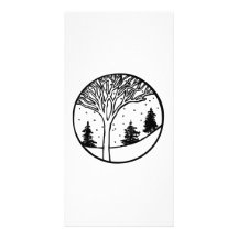 Winter Weather Snow Scene Personalized Photo Card
