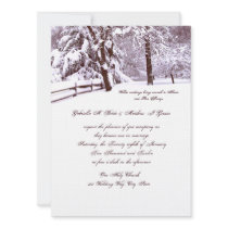 Winter Wedding Beautiful Custom Announcement