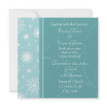 Winter Wedding Photo Invitation Cards