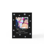 Winter Wedding Snowy Thank You Card