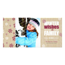 Winter Wishes | Festive Photo Card