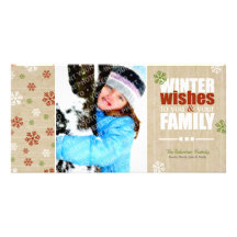 Winter WIshes | Festive Photo Card