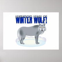 Winter Wolf Poster
