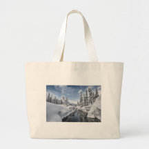 Winter wonderland canvas bag
