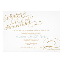 Winter Wonderland Holiday Party Invitation invitations