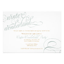 Winter Wonderland Holiday Party Invitation invitations