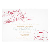 Winter Wonderland Holiday Party Invitation invitations