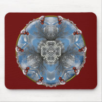 Winter wonderland kaleidoscope mousepads