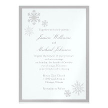 Winter Wonderland Wedding Announcements