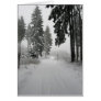 winter wood greeting card