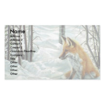 Winter woods, Fox Business Cards