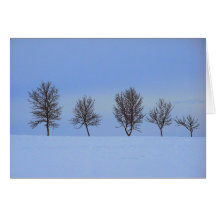 winter's blues cards