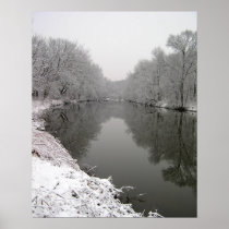Winter's Reflection Poster