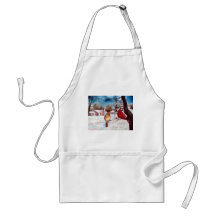 Winters Serenity Cardinal Apron