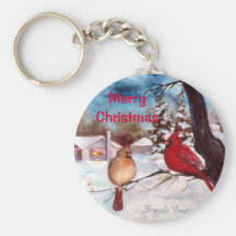 Winters Serenity Christmas Keychain