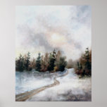 Winters Sunset Poster Print