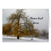 Wintry Day greeting card