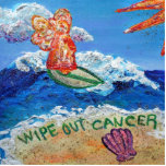 Wipe out Cancer Angel Photo Sculpture